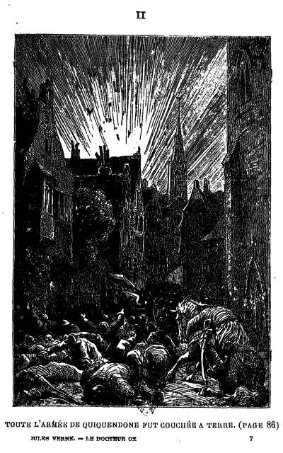 Toute l'arm�e de Quiquendone fut couch�e � terre.