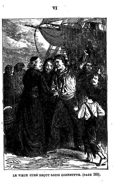 Le vieux cur� re�ut Louis Cornbutte.